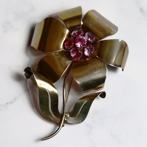 Sterling Silver Large Daisy Brooch